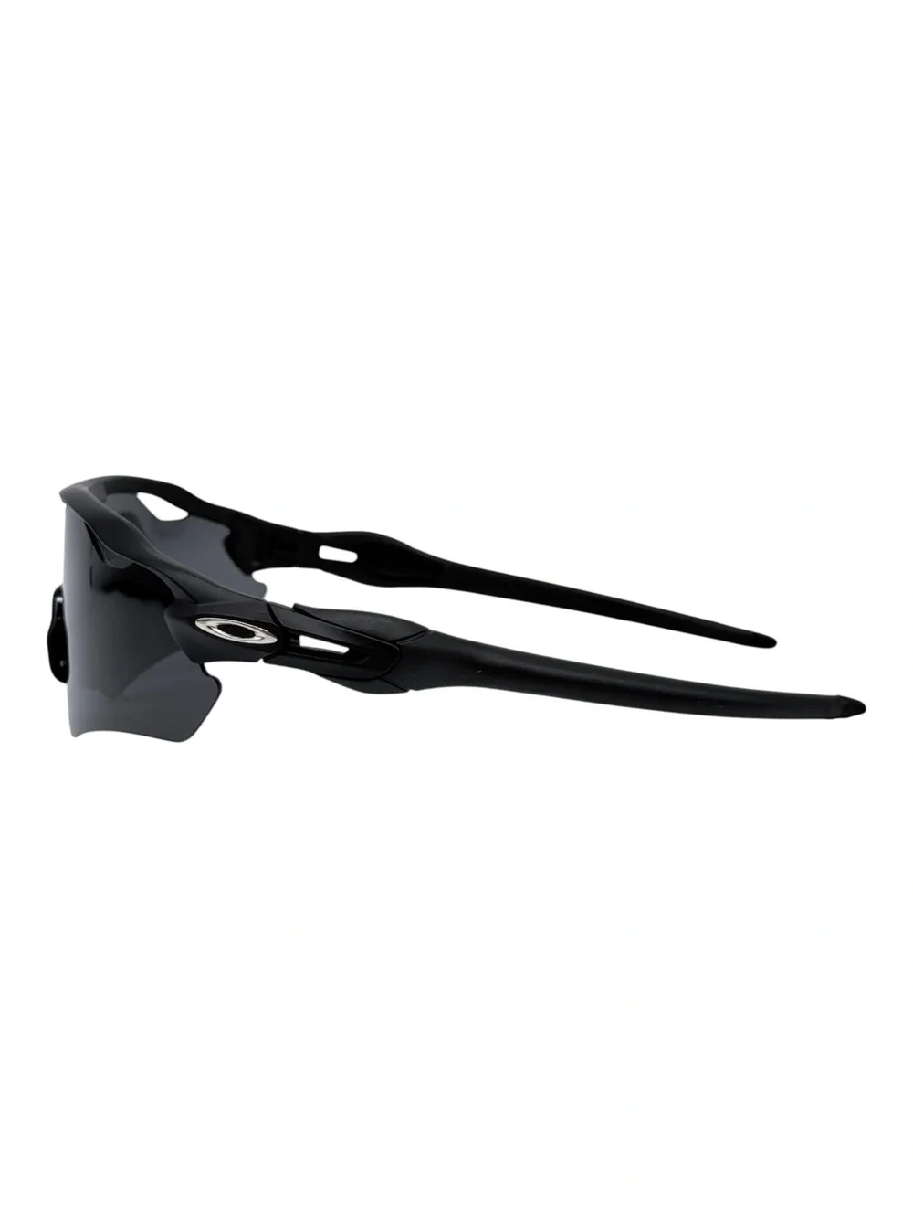Oakley Matte Black Sports Sunglasses with Dark Gray Lenses